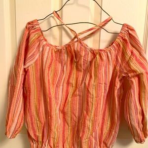 Off the shoulder short blouse